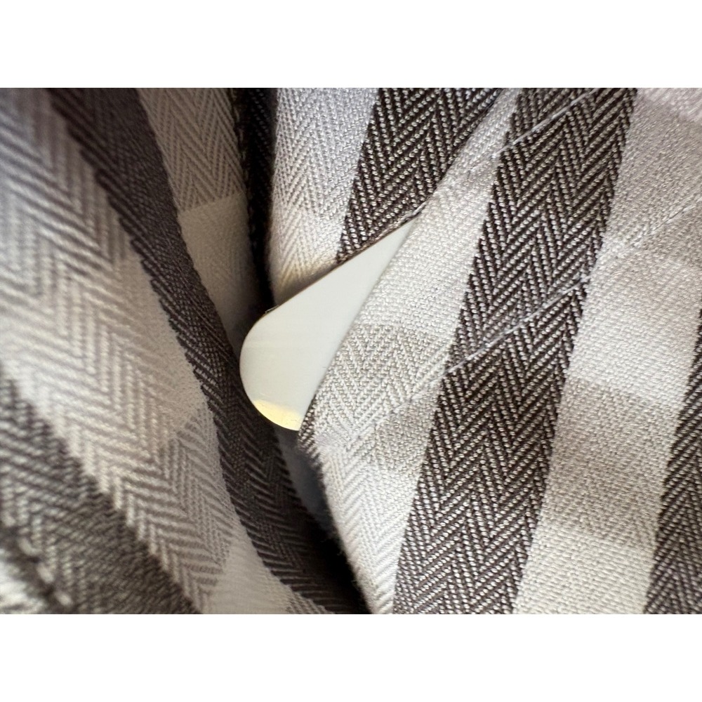 Nordstrom Men Wrinkle Free Gingham Button Down Shirt Traditional Fit Long Sleeve - Picture 7 of 8